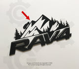 2013-2024 Toyota RAV4 Southern Utah Mountain Design Decal