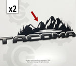 2015-2024 Toyota Tacoma Door Badge Mountain Design decals